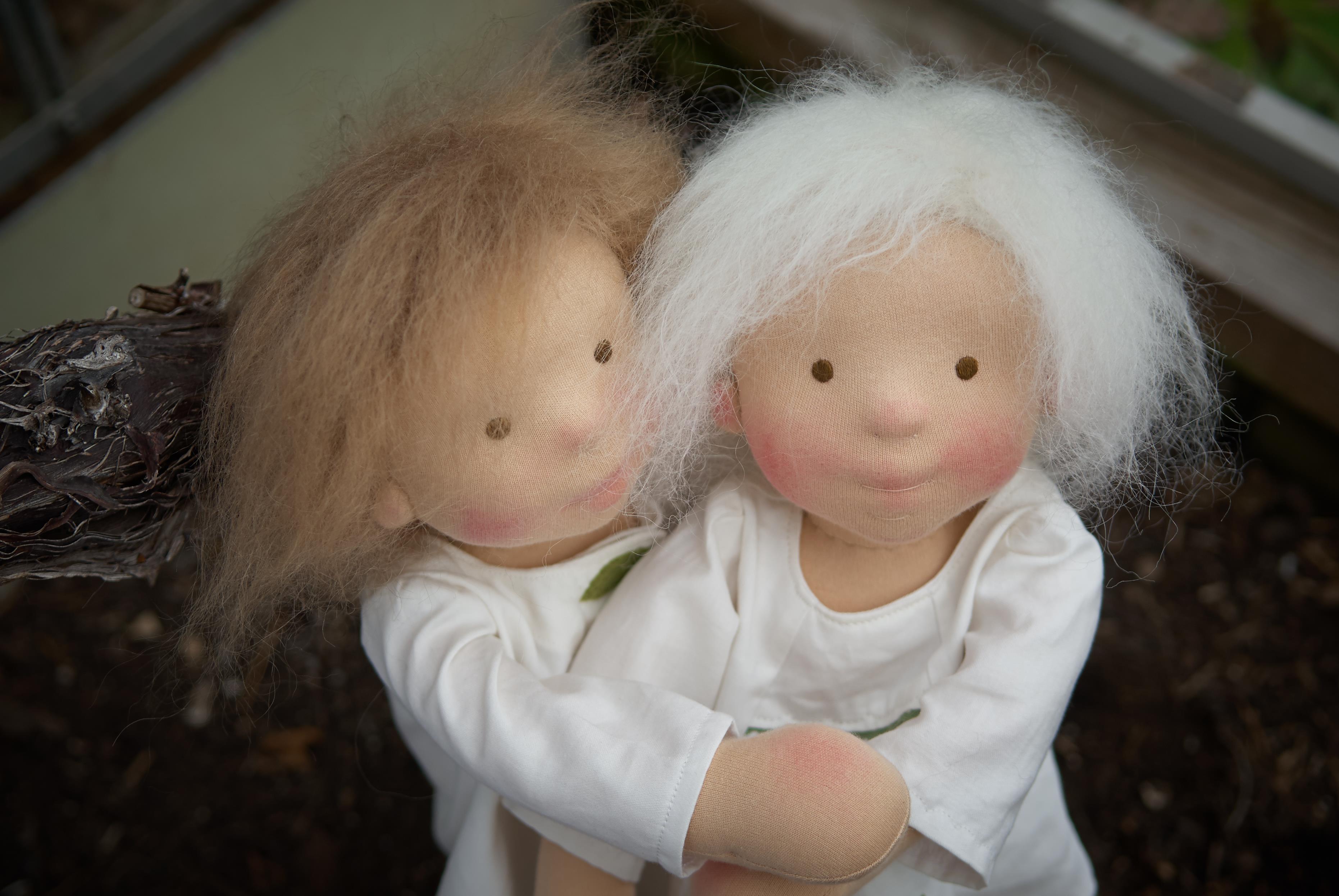 The Snowdrop Sisters | three dolls by Atelier Björkåsa