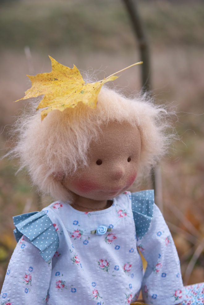 Chouko - a cloth doll made by Atelier Björkåsa